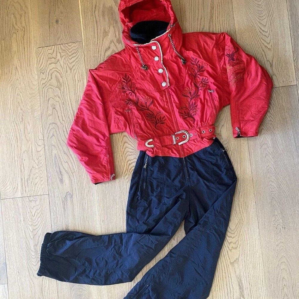 Bogner  Vintage 90's Bogner Waldeslust Layerlite Ski Snowsuit One-Piece Sz 8 EUC